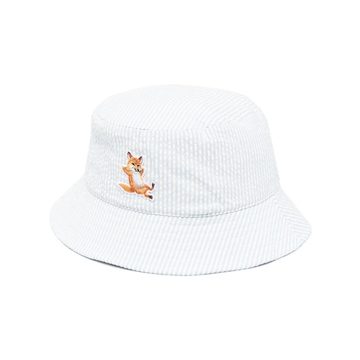 logo-embroidered bucket hat