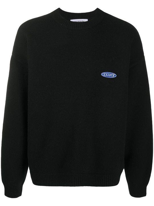 embroidered logo rib-trimmed jumper展示图