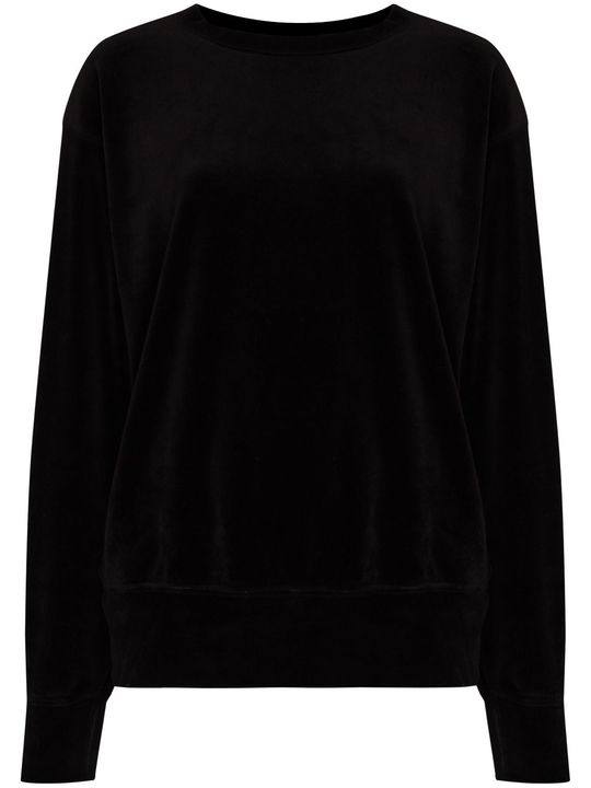 Crop velvet sweatshirt展示图