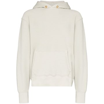 cropped cotton hoodie