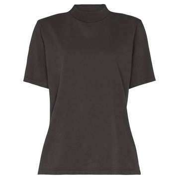 high-neck T-shirt