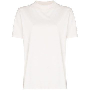 high-neck T-shirt