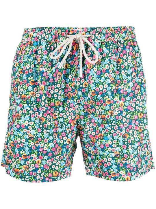 Flowery print swim shorts展示图