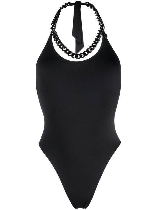 Iconic Chain halterneck swimsuit展示图