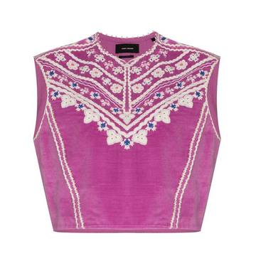 Camena embroidered top