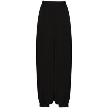 high-rise balloon-leg trousers