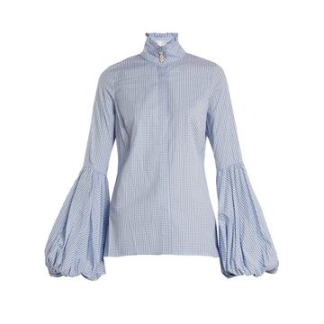 Jaqueline striped cotton-blend shirt