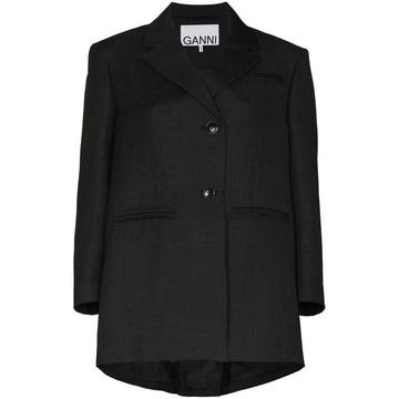 oversized single-breasted blazer