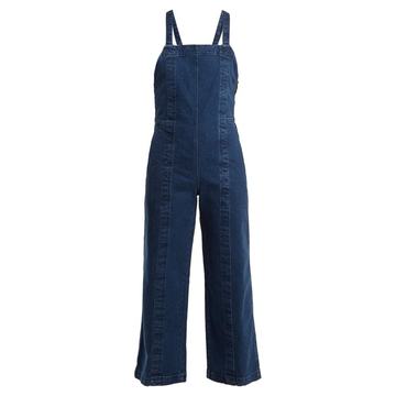 Carmen wide-leg denim jumpsuit