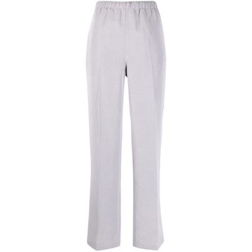 high-rise straight leg trousers