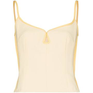 Marlo sweetheart-neck top