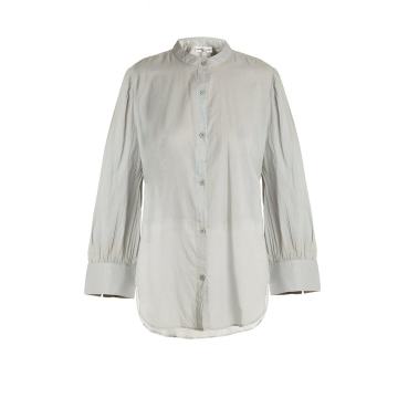 Aster poet-sleeve cotton-voile shirt