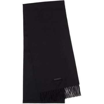 solid-colour cashmere scarf