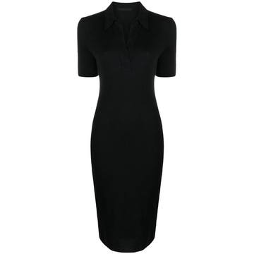 polo cotton midi dress