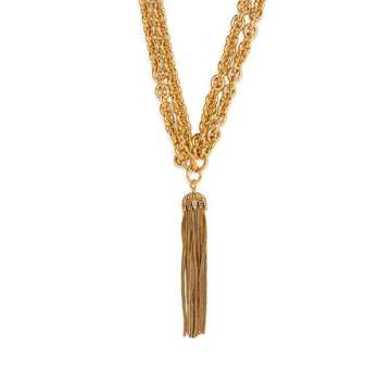 tassel-pendant necklace