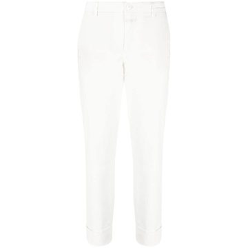 slim-fit tailored trousers