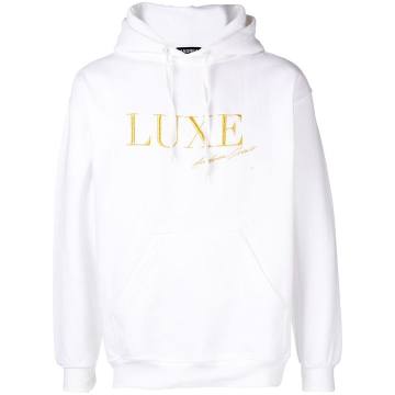 embroidered Luxe hoodie