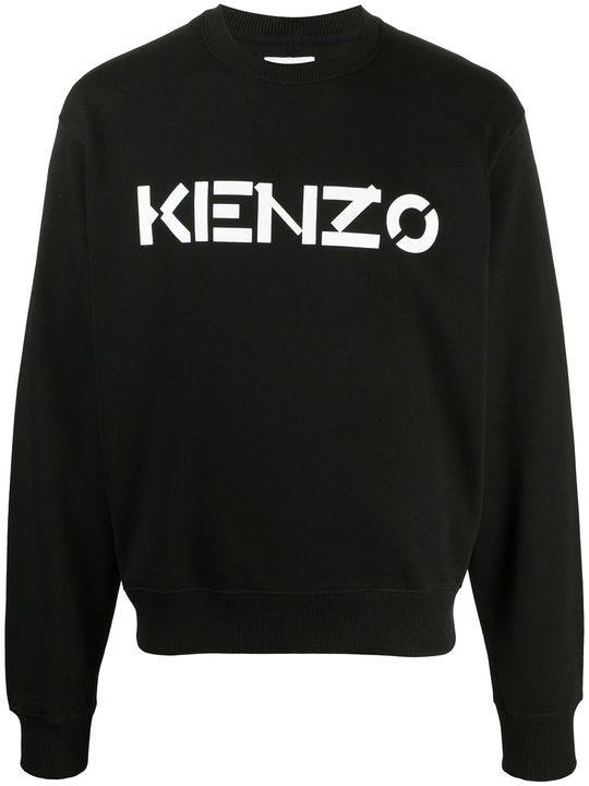 logo print crew neck sweatshirt展示图