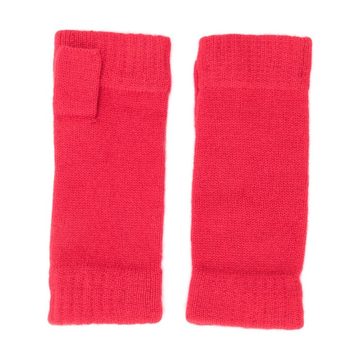 Fingerless cashmere gloves