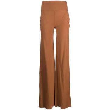 flared-style trousers