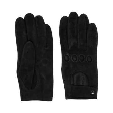 short suede gloves