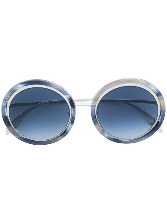 round frame tinted sunglasses展示图