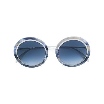 round frame tinted sunglasses