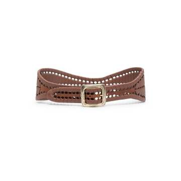 perforated leather belt
