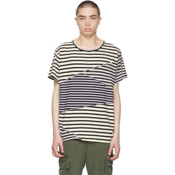 海军蓝 Mixed Striped T 恤