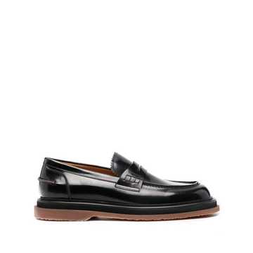 chunky slip-on leather loafers