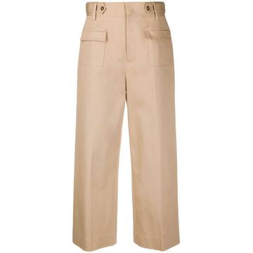 cropped safari trousers