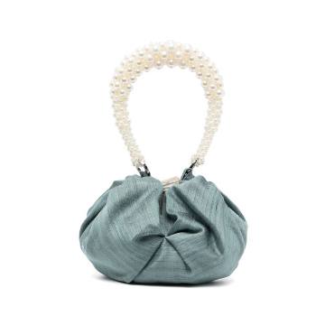 Shu pearl-beaded pouch bag