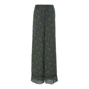 Bani Mid-Rise Printed Silk Pants