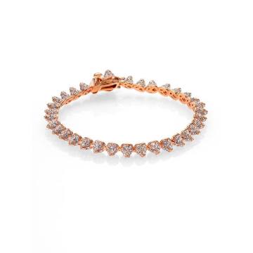Pavé Crystal Mini Cone Bracelet/Rose Goldtone