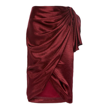 Polly Side Tie Silk Skirt