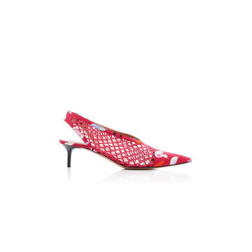 Peppino Silk Slingback Pumps