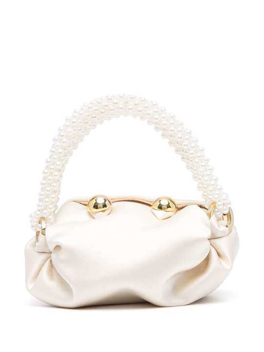 Nino beaded-pearl tiny tote bag展示图