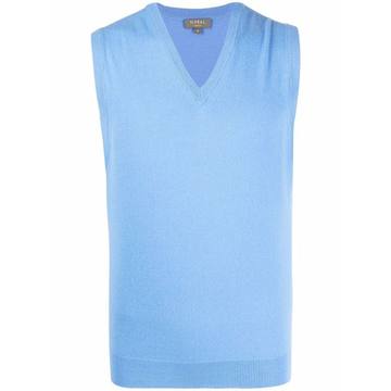 V-neck cashmere vest