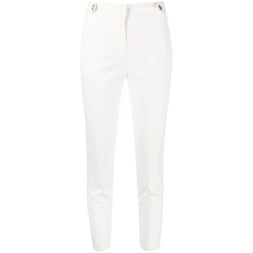 cotton-blend cropped trousers