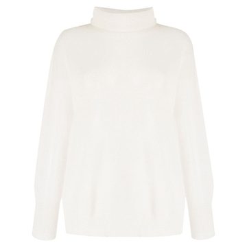 semi-sheer roll-neck jumper