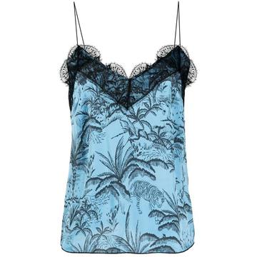 lace-trimmed camisole