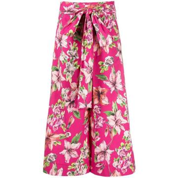 floral-print culotte trousers