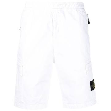 logo-appliqué knee-length shorts