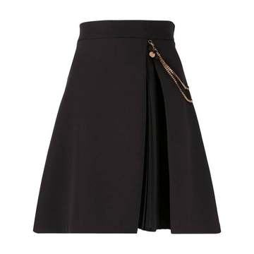 high-waisted mini skirt