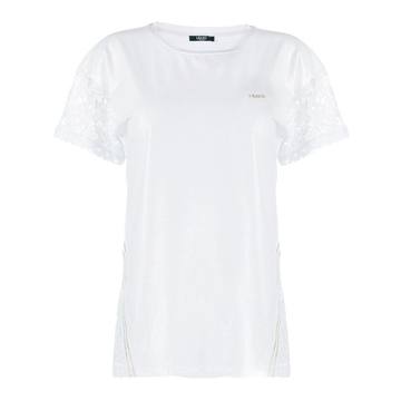 lace insert T-shirt