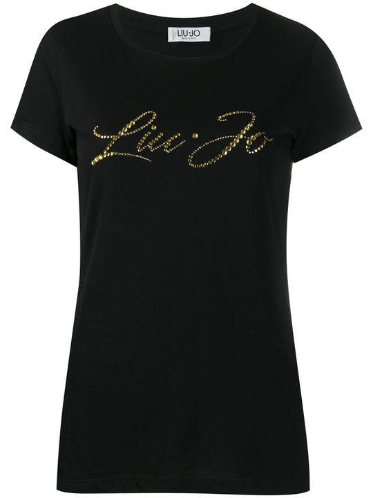 rhinestone logo T-shirt展示图