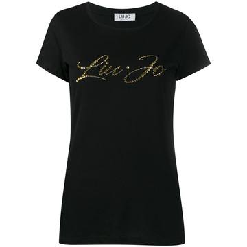 rhinestone logo T-shirt