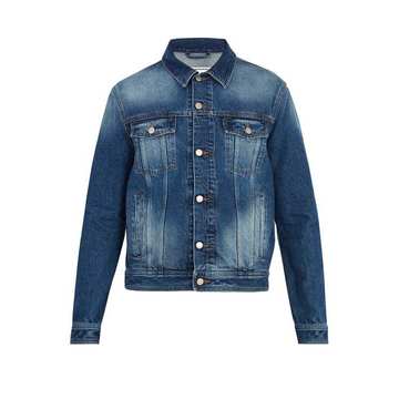 Washed-denim jacket