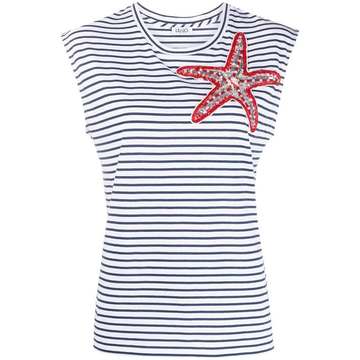 starfish horizontal-stripe top