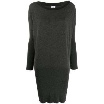 knitted boat neck dress